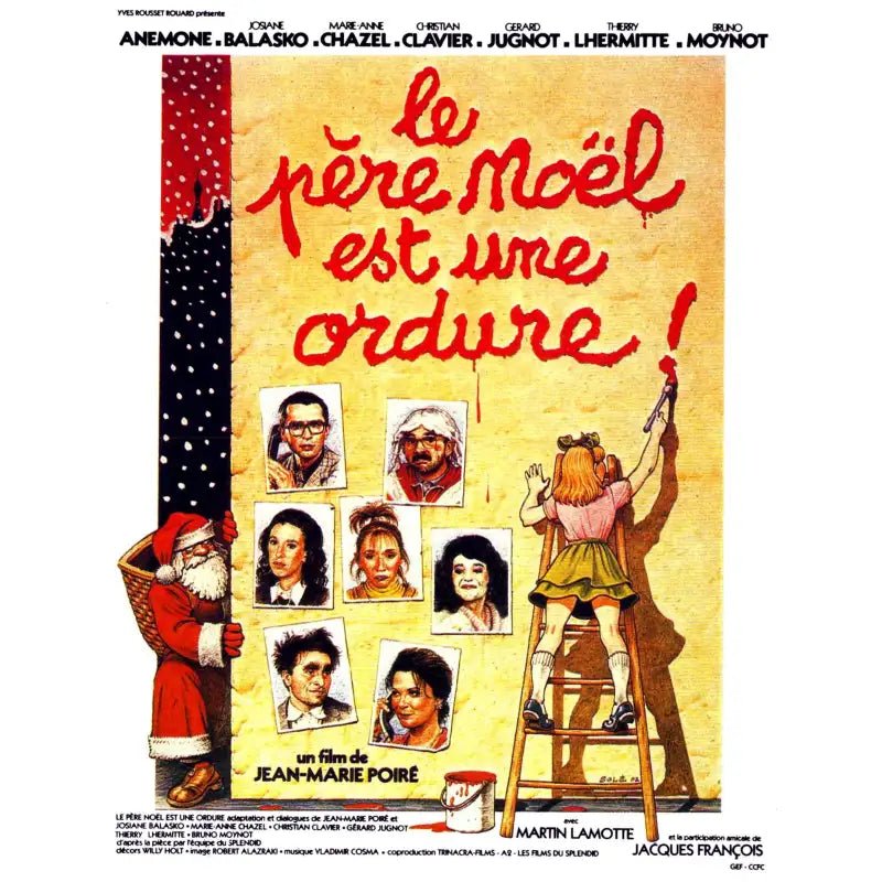 poster babbo natale e spazzatura poster babbo natale e spazzatura