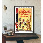 poster babbo natale e spazzatura
