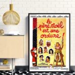poster babbo natale e spazzatura