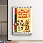 poster babbo natale e spazzatura
