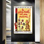 poster babbo natale e spazzatura