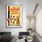 poster babbo natale e spazzatura