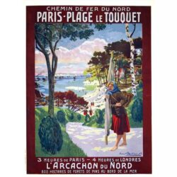 poster le touquet vintage 2