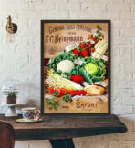 poster di verdure vintage 1