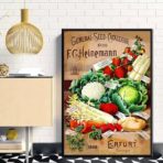 poster di verdure vintage 1