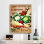 poster di verdure vintage 1