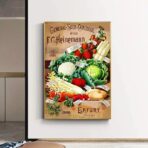 poster di verdure vintage 1