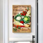 poster di verdure vintage 1