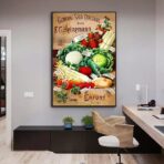 poster di verdure vintage 1