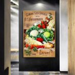poster di verdure vintage 1