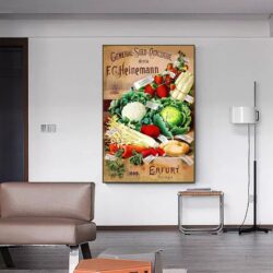 poster di verdure vintage 1