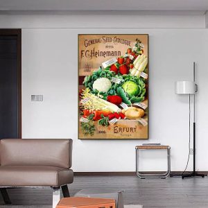 poster di verdure vintage 1