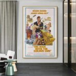 poster luomo con la pistola doro