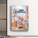 poster lisbona vinage