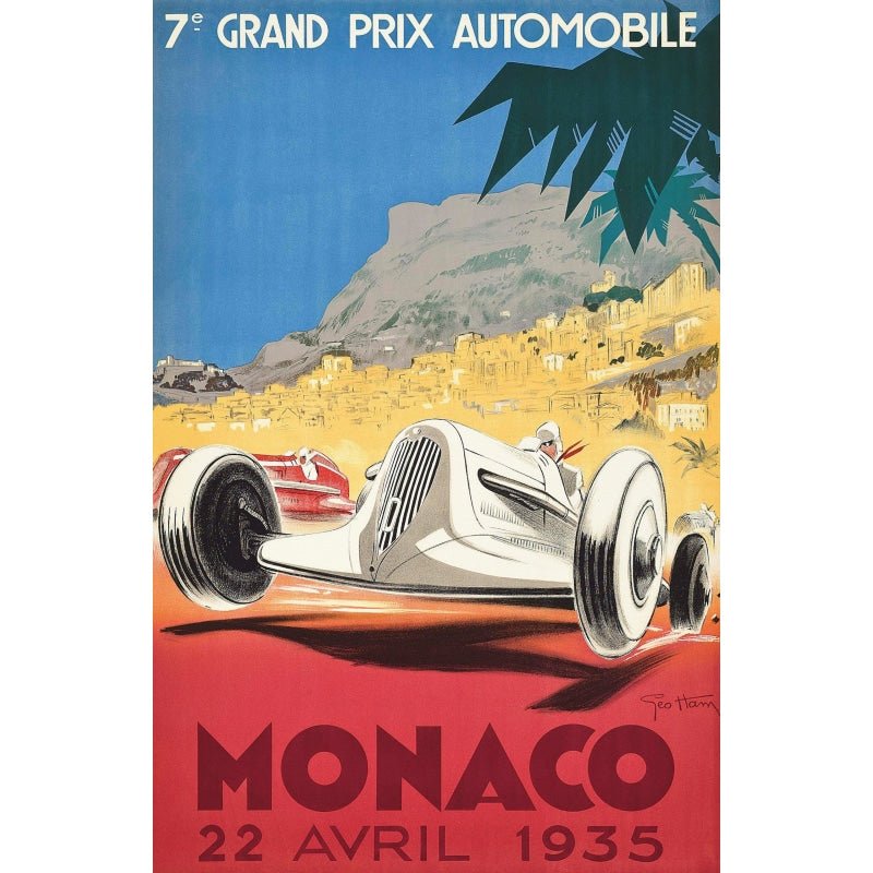 poster gran premio di monaco poster gran premio di monaco