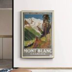 poster vintage del monte bianco 1