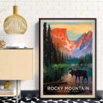 poster vintage di montagna