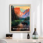 poster vintage di montagna