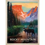 poster vintage di montagna