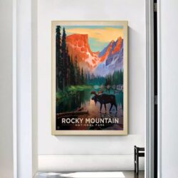poster vintage di montagna
