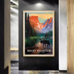 poster vintage di montagna