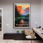 poster vintage di montagna