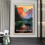 poster vintage di montagna