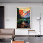 poster vintage di montagna