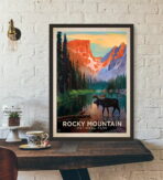 poster vintage di montagna