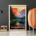 poster vintage di montagna