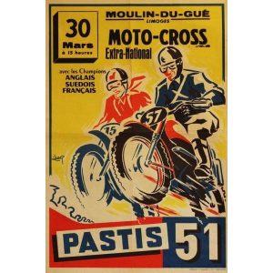 poster di motocicletta vintage