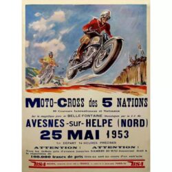 poster di motocross vintage