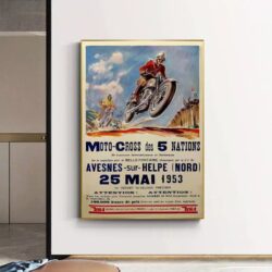 poster di motocross vintage