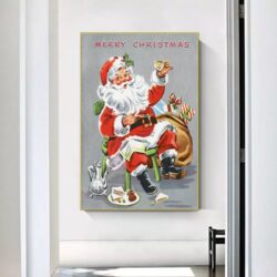 poster natalizio vintage