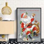 poster natalizio vintage
