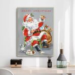 poster natalizio vintage