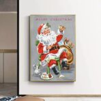 poster natalizio vintage