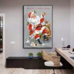 poster natalizio vintage