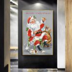 poster natalizio vintage