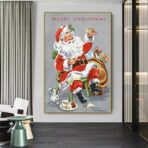 poster natalizio vintage