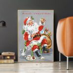 poster natalizio vintage