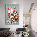poster natalizio vintage