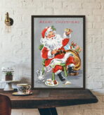 poster natalizio vintage