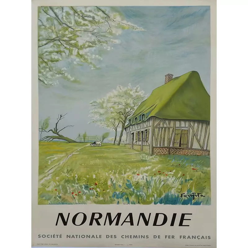 poster normandia vintage poster normandia vintage