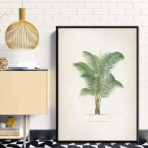 poster vintage con palme