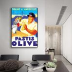 poster pastis olive marsiglia
