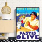 poster pastis olive marsiglia