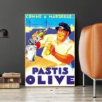 poster pastis olive marsiglia