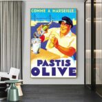 poster pastis olive marsiglia