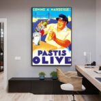 poster pastis olive marsiglia